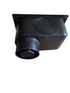 DRT esővíz elvezető akna függőleges kifolyással 298x158/110 fekete