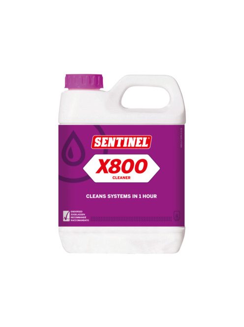 SENTINEL X800 GYORS tisztító, iszapeltávolító adalék fűtési rendszerekhez