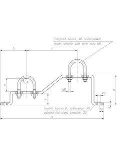 Osztótartó G1" festett