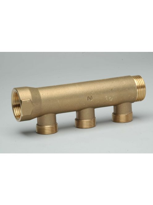 Sárgaréz adapteres osztó G1"- 3/4" Eurokonusz leágazással
