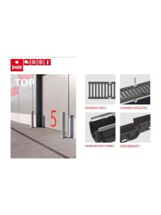 Alcaplast Top  kültéri esővíz folyóka