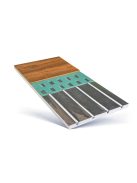 Betonozás nélküli padlófűtés rendszerlemez 1200x600x25 mm (0,72 m2)