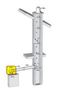 brilon pps-alu 80/125 kémény ellenőrző T-idom