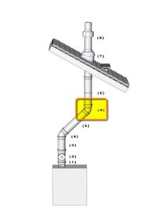 brilon pps-alu 60/100 45°-os kémény könyök