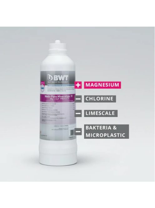 BWT Woda-Pure Clear M Magnesium Mineraziler XL+CUF Protect vízszűrő patron
