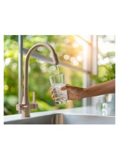   Invena Glamour  konyhai csaptelep flexi kifolyócsővel, pult alá szerelhető IVÓVÍZ SZŰRŐVEL, bézs