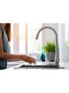 Invena Glamour  konyhai csaptelep flexi kifolyócsővel, pult alá szerelhető IVÓVÍZ SZŰRŐVEL, fekete-réz