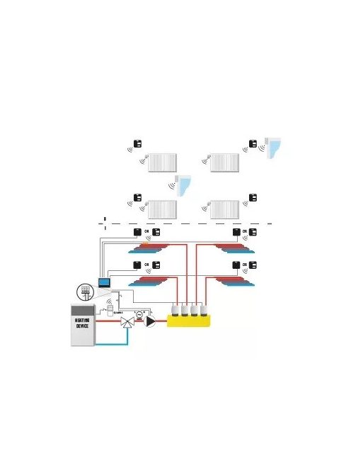 Fűtésvezérlő Tech EU-Wifi L-4-X