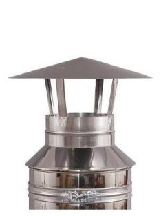 szerelt kémény záróelem esővédővel