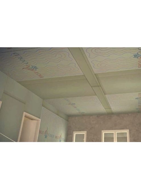 HC gipszkartonos mennyezet hűtés-fűtés rendszer 40 m2 alapterületre