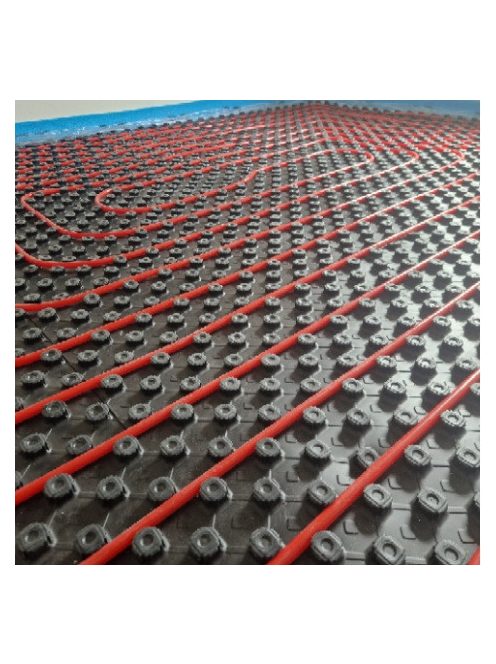 Pogácsás rendszerlemezes komplett padlófűtés rendszer 110 m2 felületre