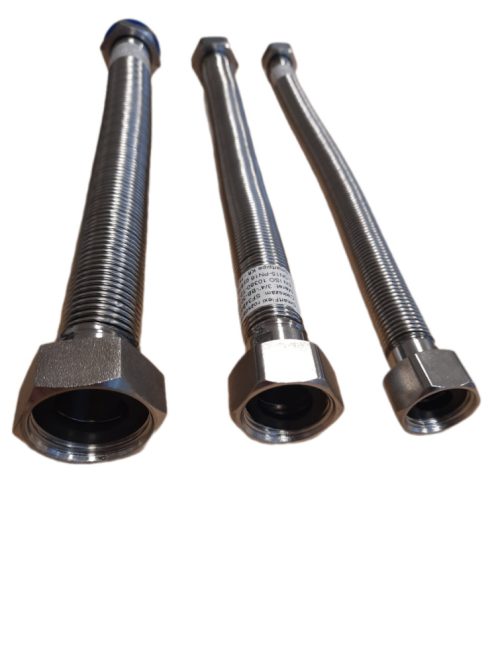 Inox nyújtható flexicső 1"BB 80-160 cm vízszereléshez, fűtésszereléshez