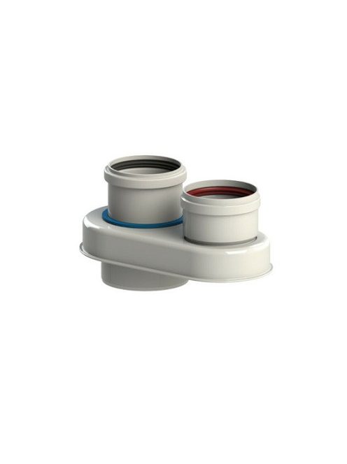 tricox pps-alu 60/100-2x80 szétválasztó adapter