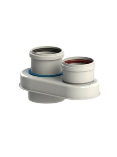 tricox pps-alu 80/125-2x80 szétválasztó adapter