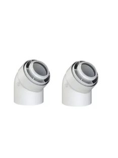 tricox pps-alu 80/125 koncentrikus füstcső könyök 45°