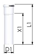 Tricox polipropilén pps füstcső 80 mm