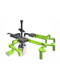   Könyök 90°-os adapter flexibilis szellőző csőhöz DN75/63